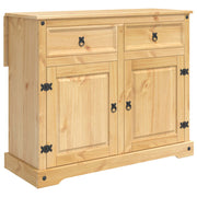 vidaXL Keuken Trolley met lade 2 pcs Honing Wax 112 x 70 x 91,5 cm