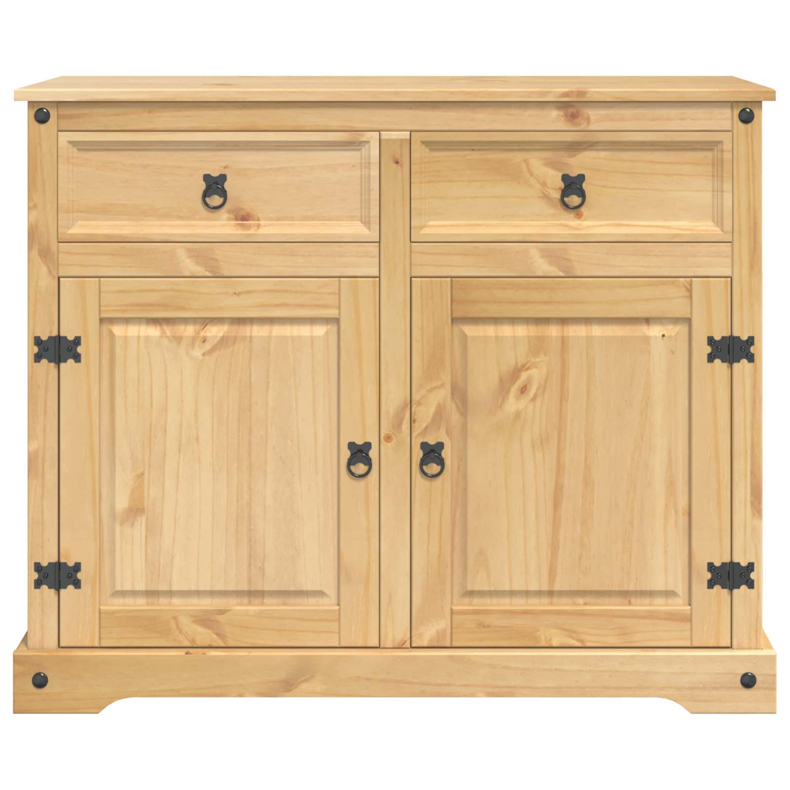 vidaXL Keuken Trolley met lade 2 pcs Honing Wax 112 x 70 x 91,5 cm