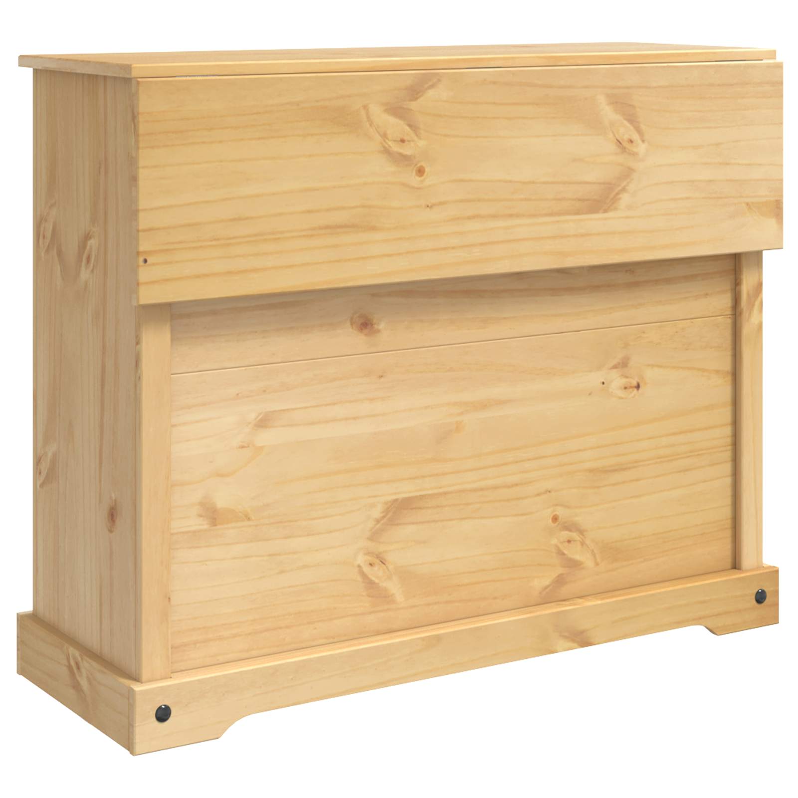 vidaXL Keuken Trolley met lade 2 pcs Honing Wax 112 x 70 x 91,5 cm
