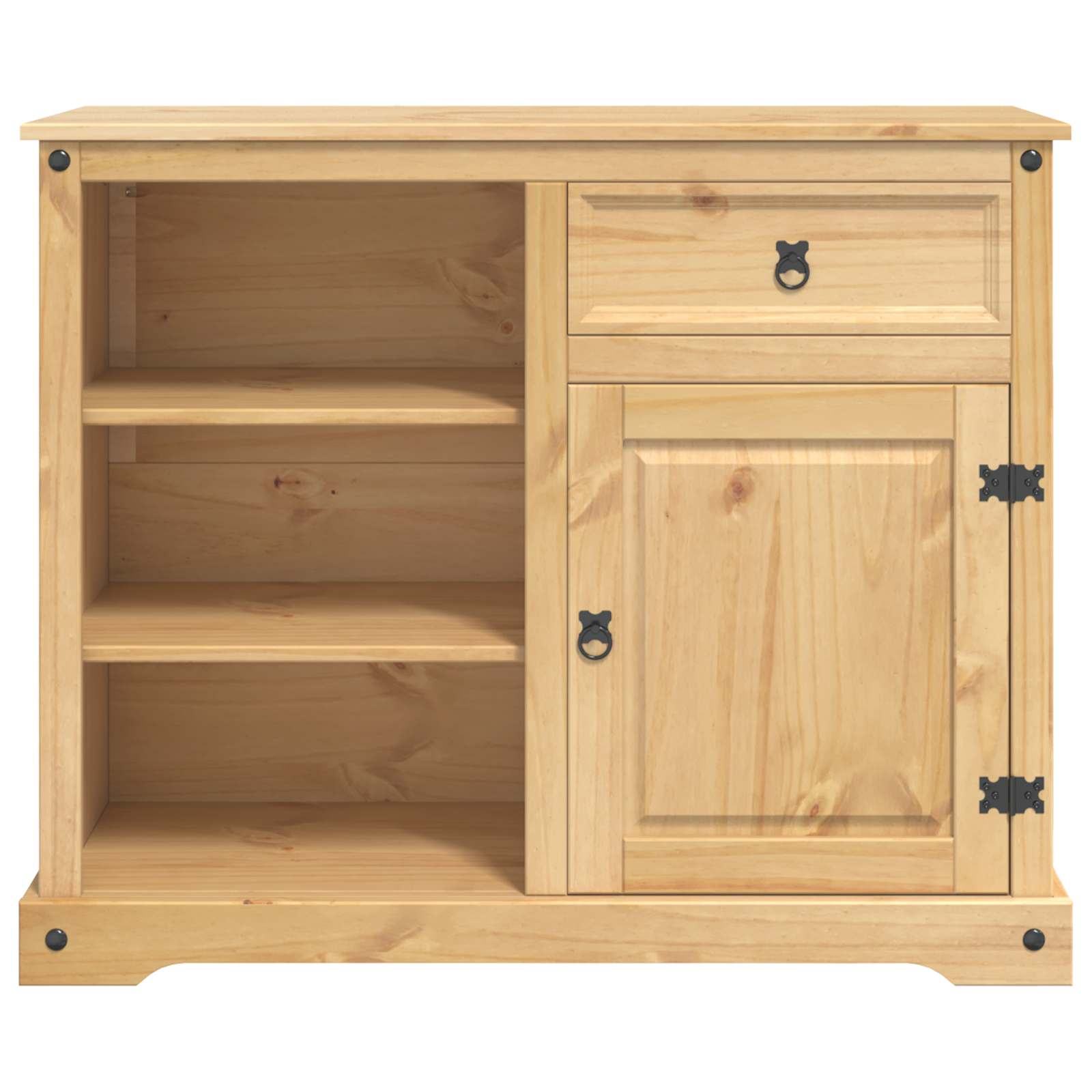 vidaXL Keuken Trolley met lade 2 pcs Honing Wax 112 x 70 x 91,5 cm