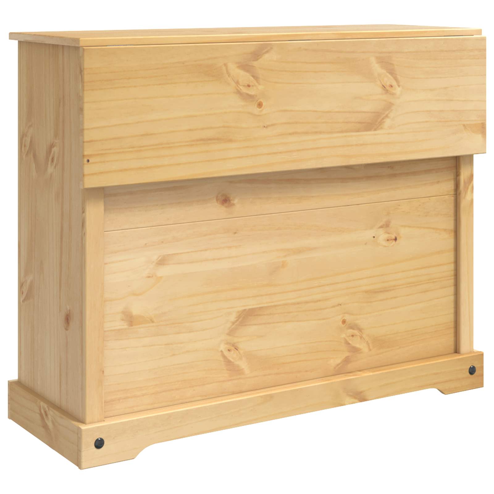 vidaXL Keuken Trolley met lade 2 pcs Honing Wax 112 x 70 x 91,5 cm