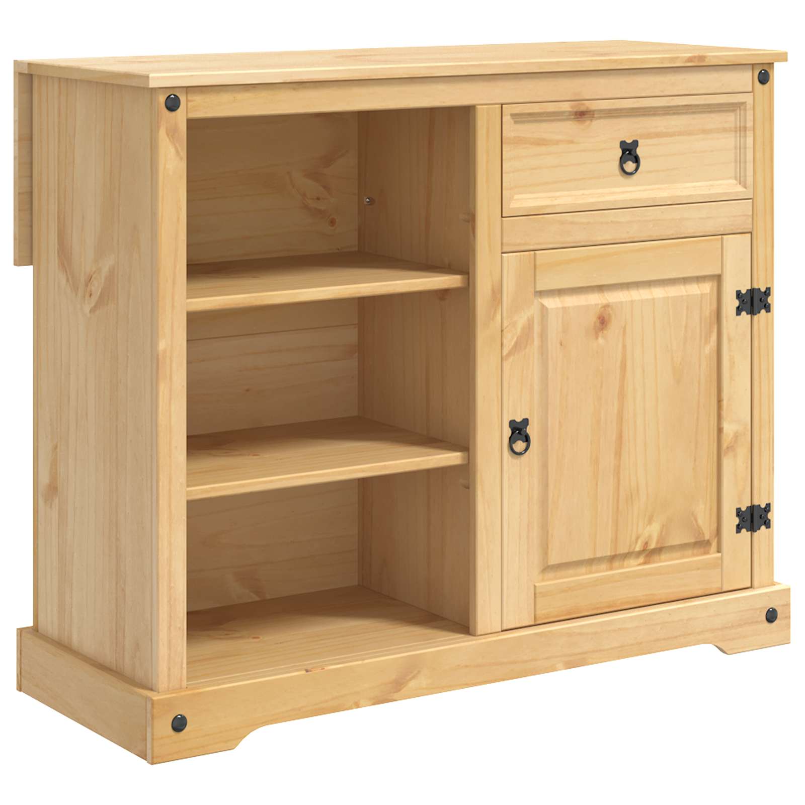 vidaXL Keuken Eiland Set met lade 3 pcs Honing Wax Massief dennenhout