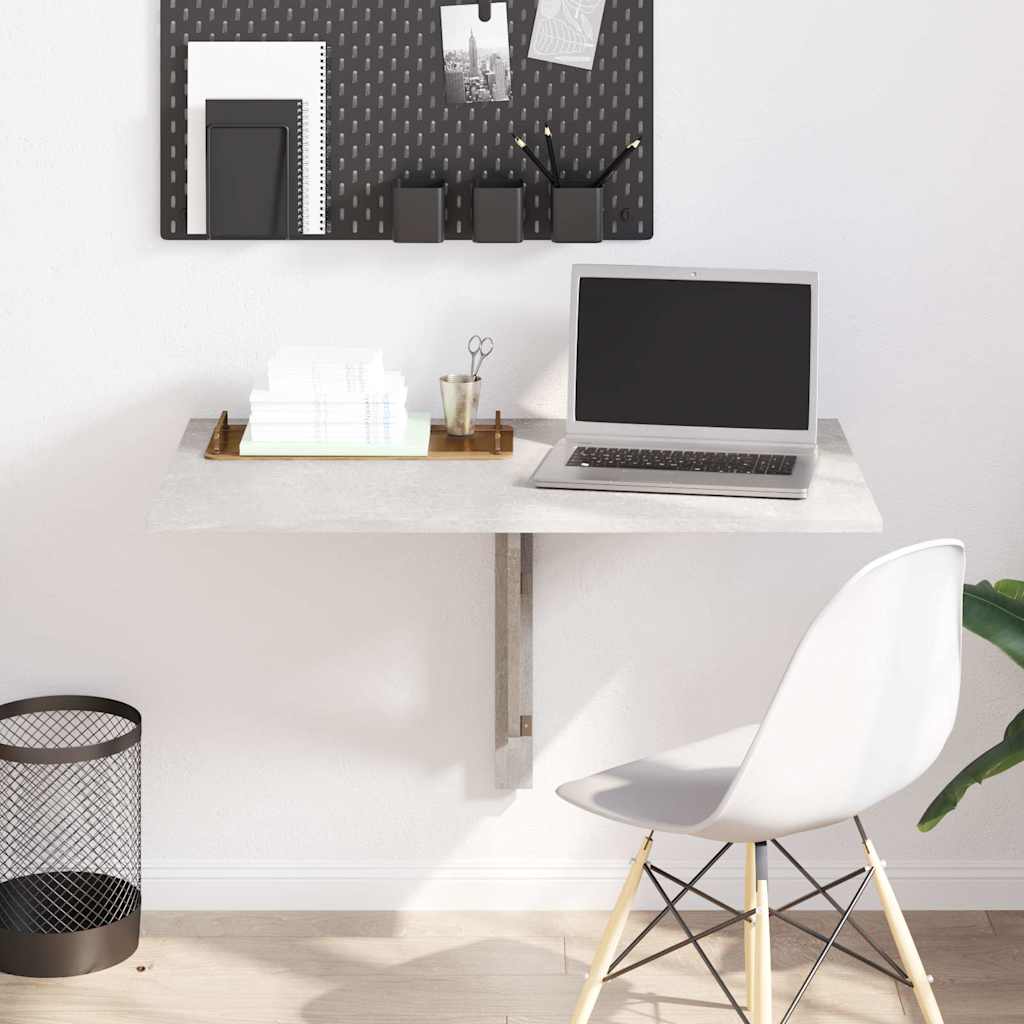 vidaXL Wandtafel inklapbaar 100x60 cm eikenkleurig