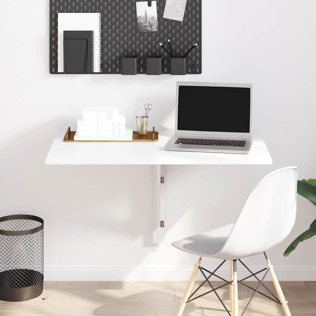 vidaXL Wandtafel inklapbaar 100x60 cm eikenkleurig