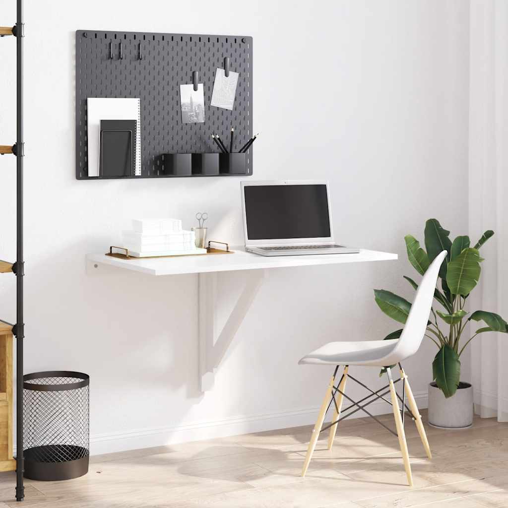 vidaXL Wandtafel inklapbaar 100x60 cm eikenkleurig