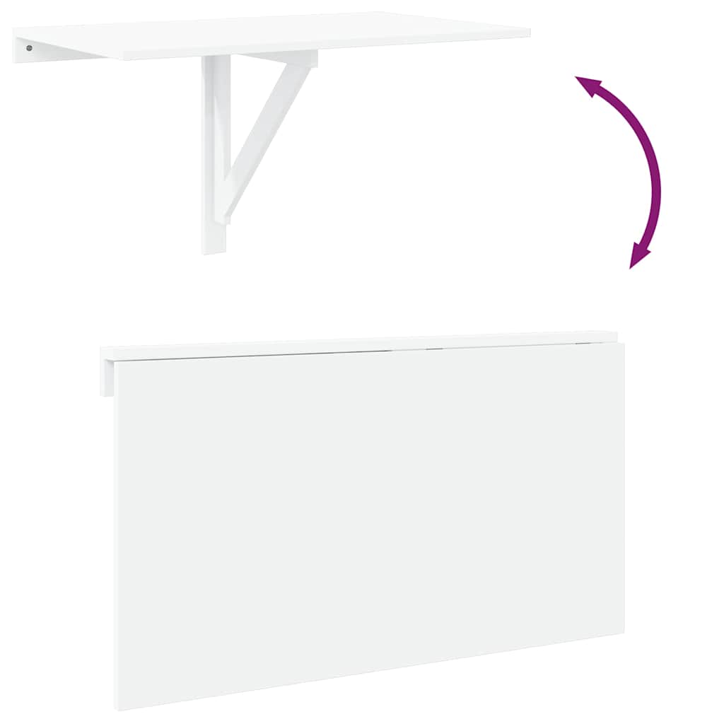 vidaXL Wandtafel inklapbaar 100x60 cm eikenkleurig