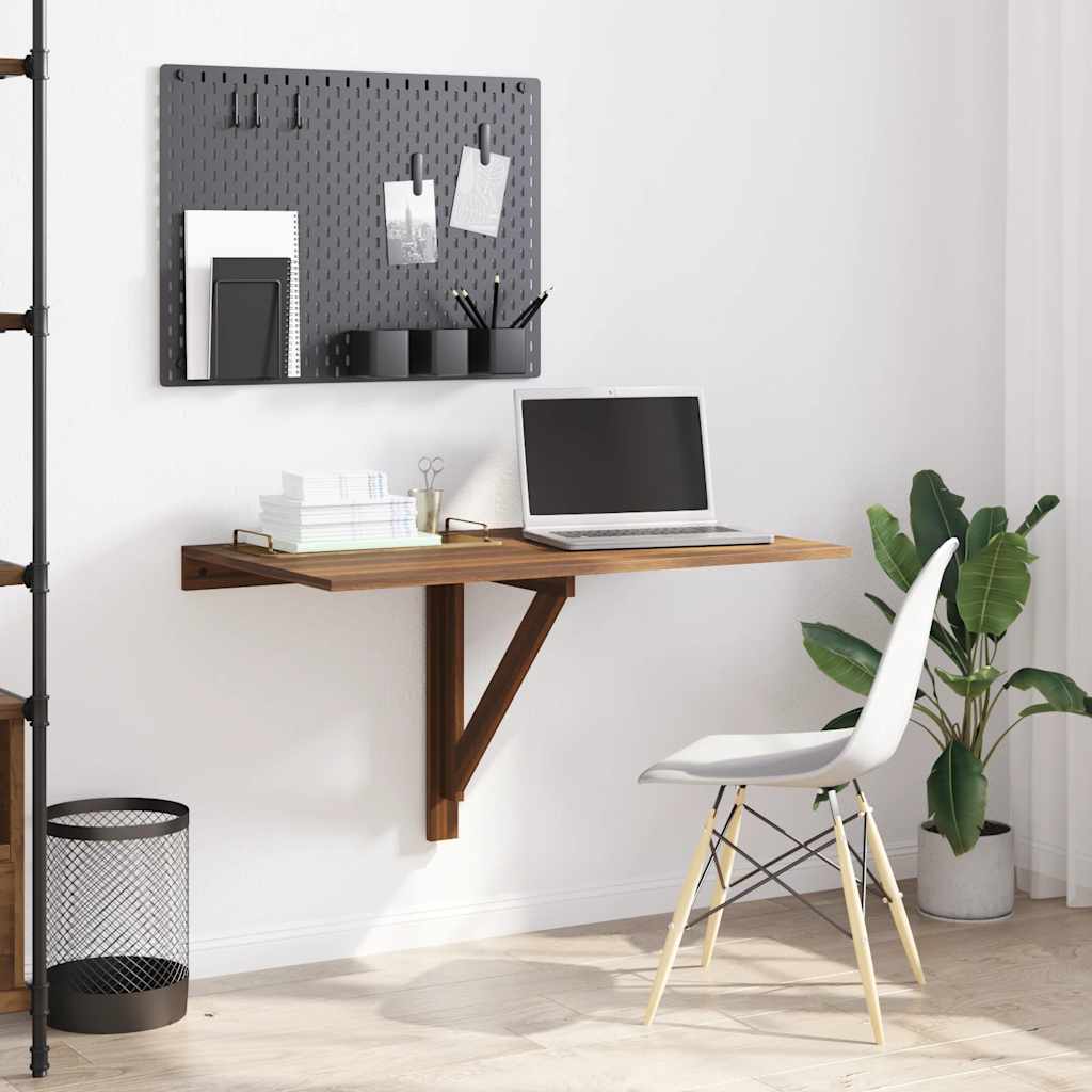 vidaXL Wandtafel inklapbaar 100x60 cm eikenkleurig