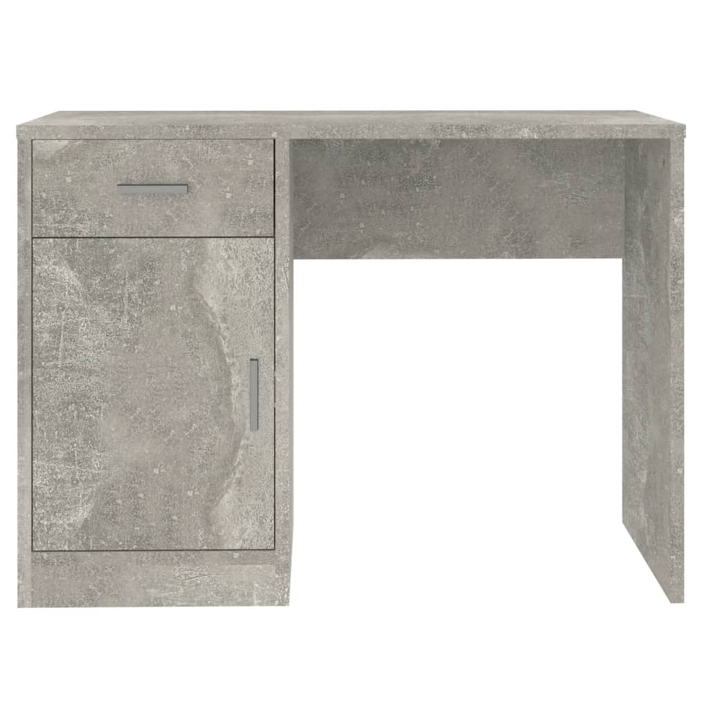 vidaXL Bureau met lade en kastje 100x40x73 cm eiken