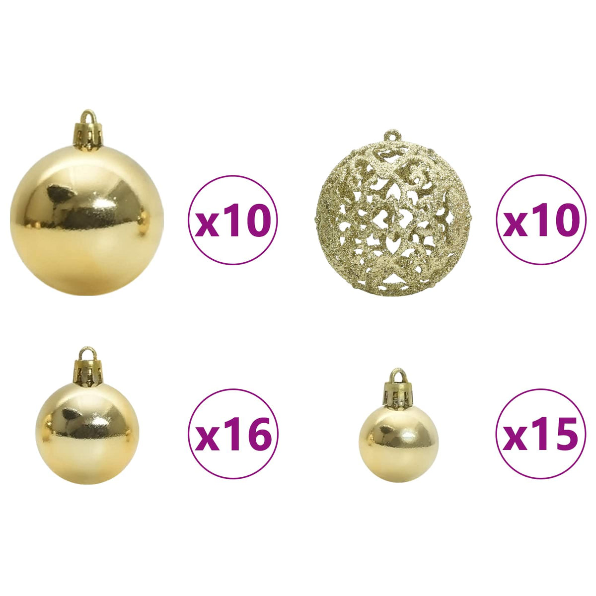 vidaXL Kunstkerstboom met 300 LED Wit 300 cm PVC en staal