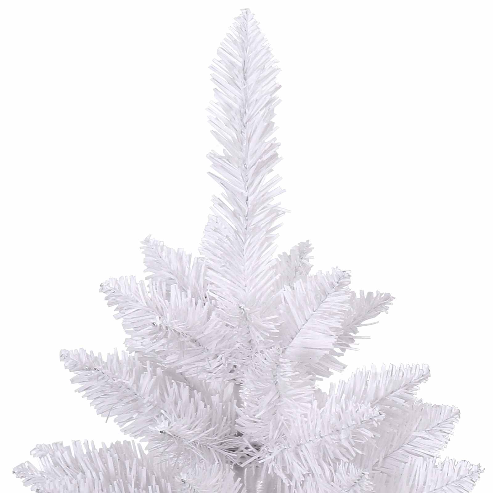 vidaXL Kunstmatige Inklapbare Kerstboom Wit 180 cm PVC en staal