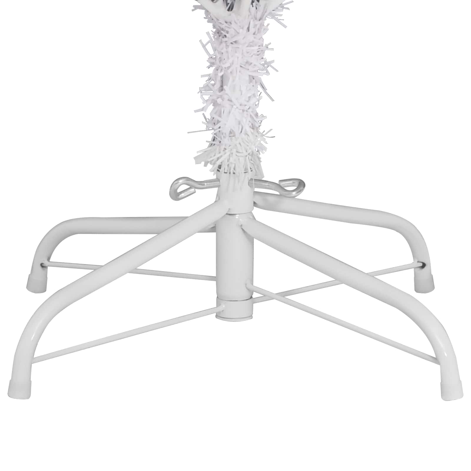 vidaXL Kunstmatige Inklapbare Kerstboom Wit 180 cm PVC en staal