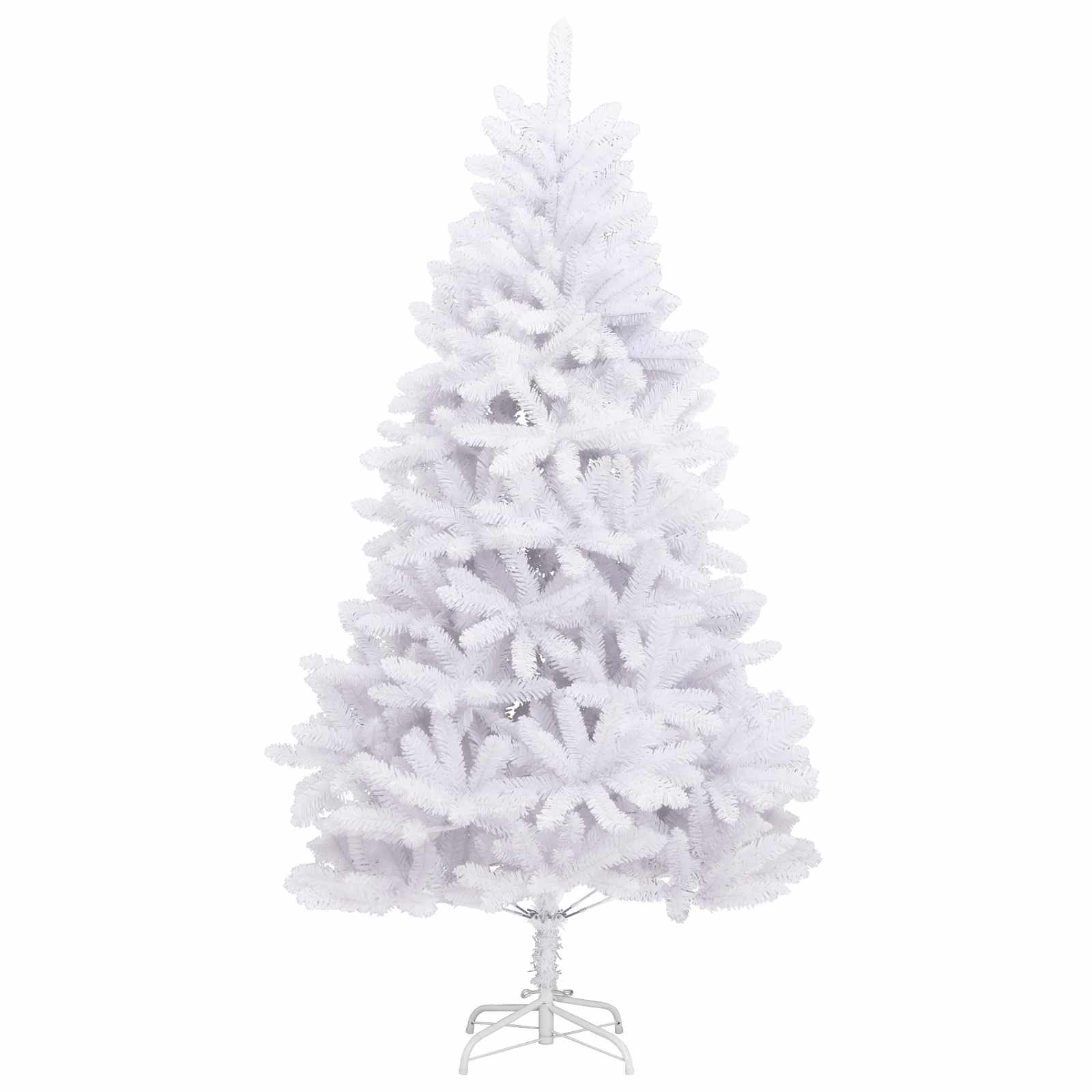 vidaXL Kunstmatige Inklapbare Kerstboom Wit 180 cm PVC en staal