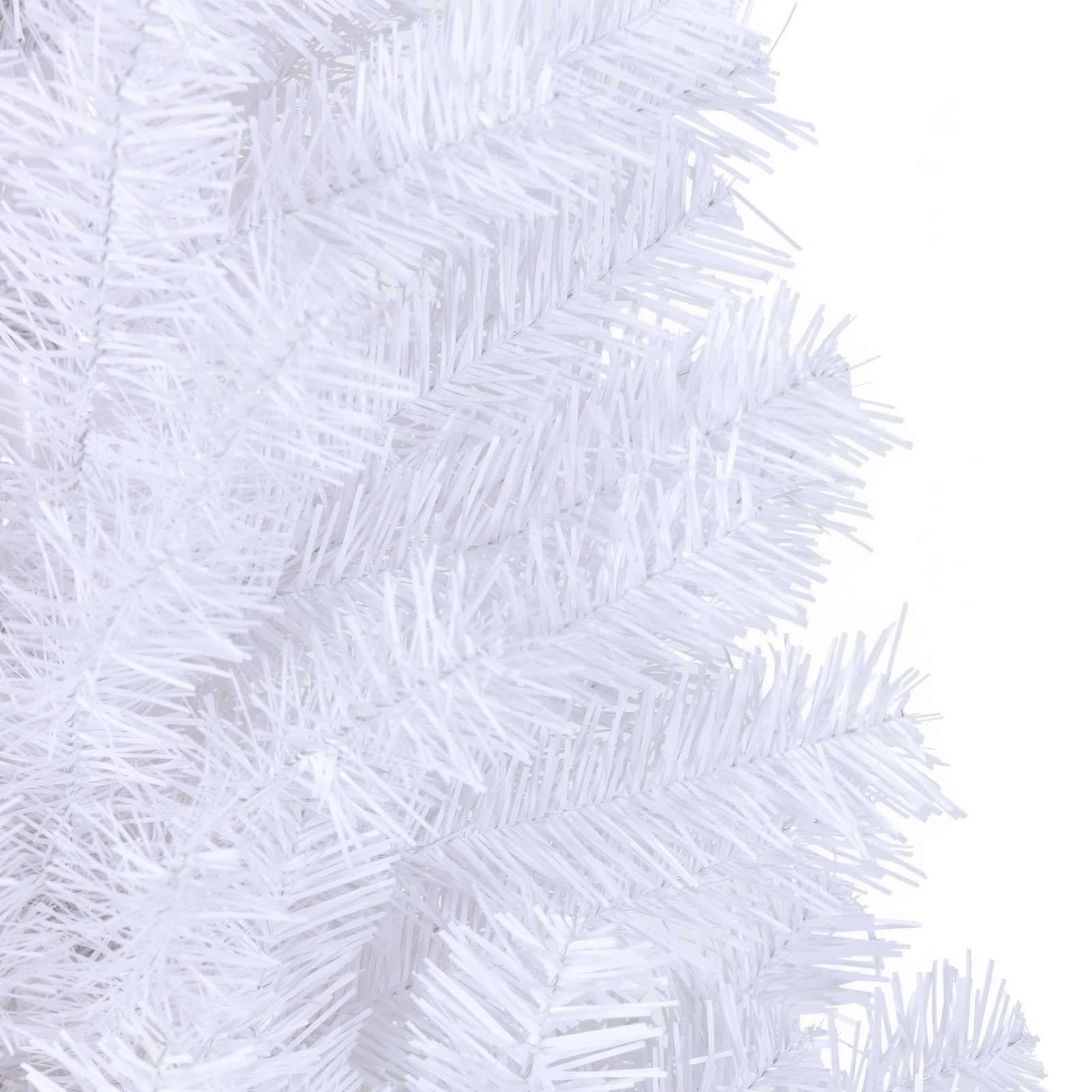 vidaXL Kunstkerstboom met 300 LED Wit 180 cm PVC en staal