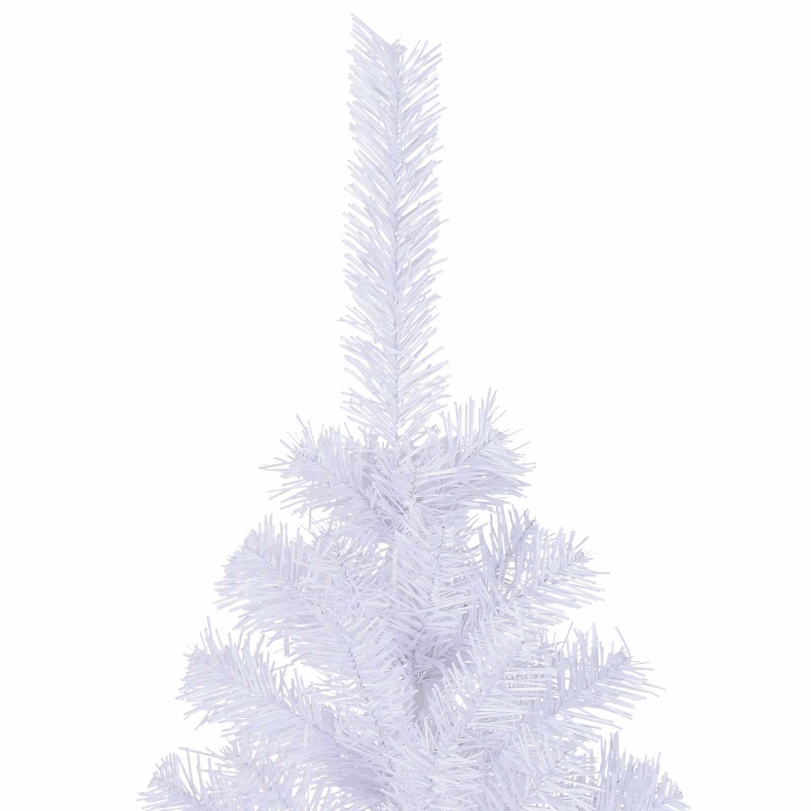 vidaXL Kunstkerstboom met 300 LED Wit 210 cm PVC en staal