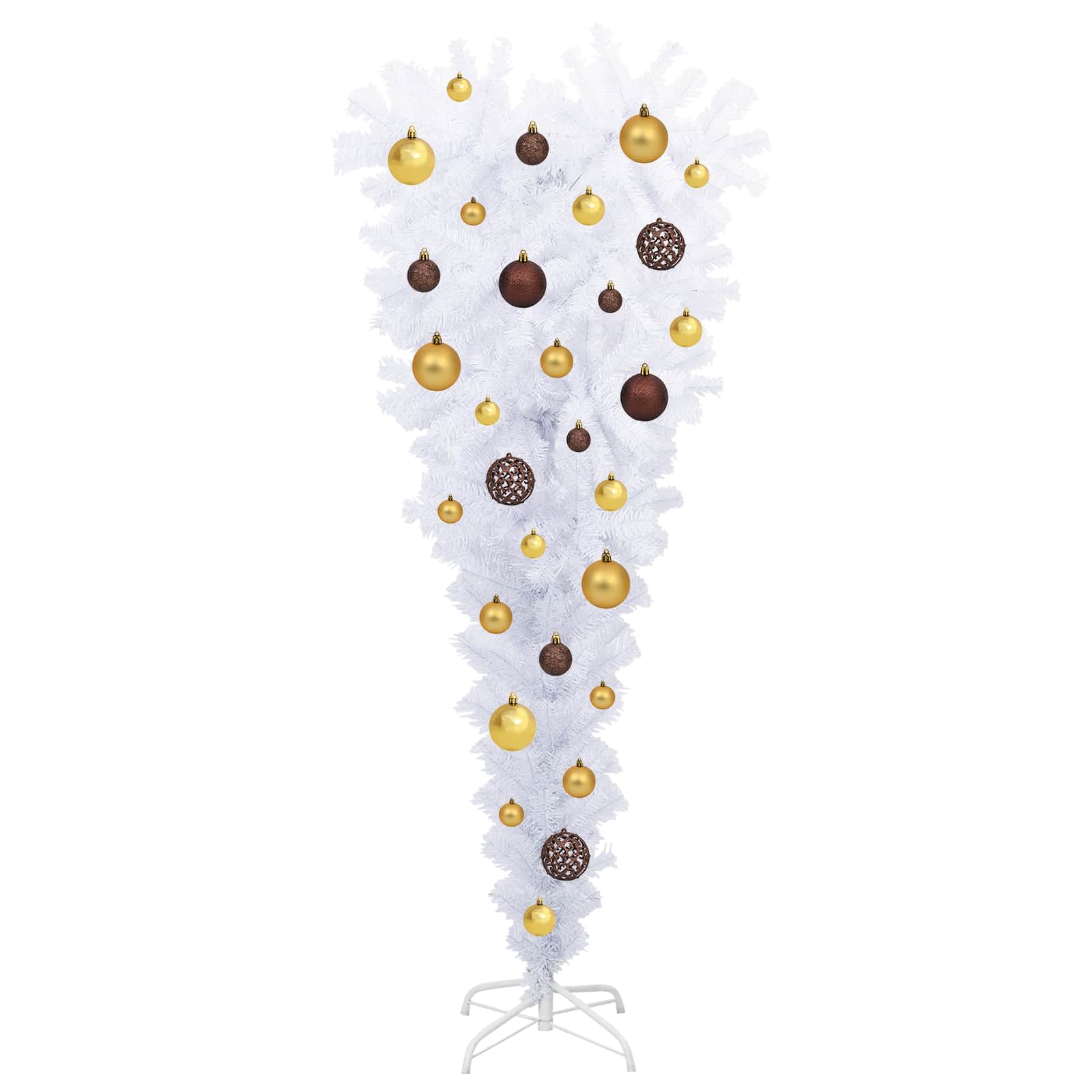 vidaXL Kunstkerstboom met 150 LED Wit 120 cm PVC en Staal
