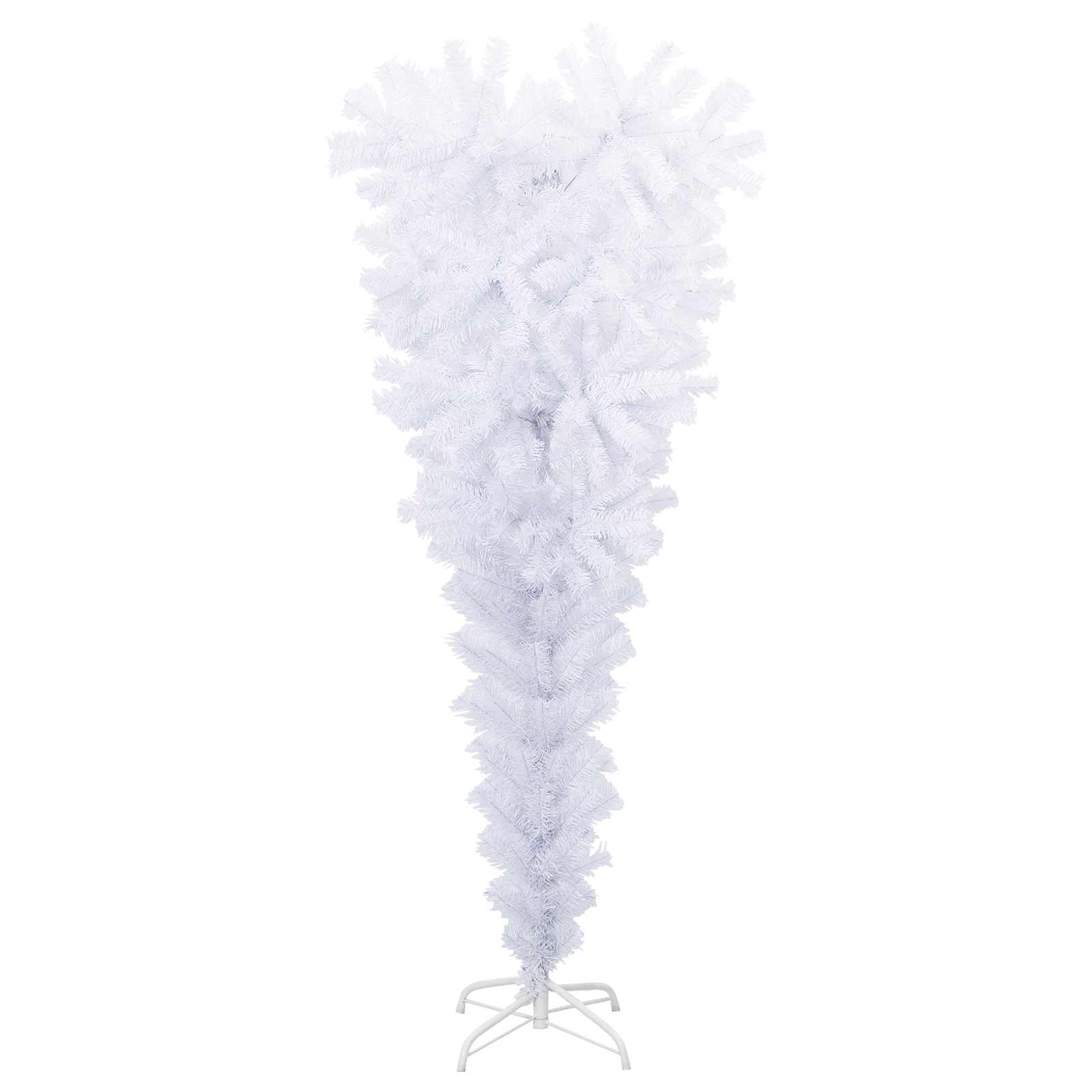 vidaXL Kunstkerstboom met 150 LED Wit 120 cm PVC en Staal