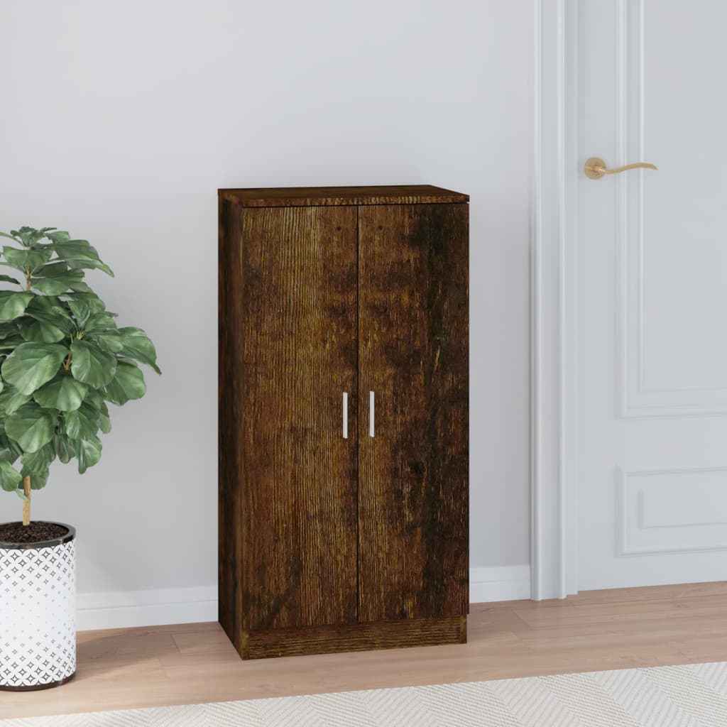 vidaXL Schoenenkast 7 planken eiken