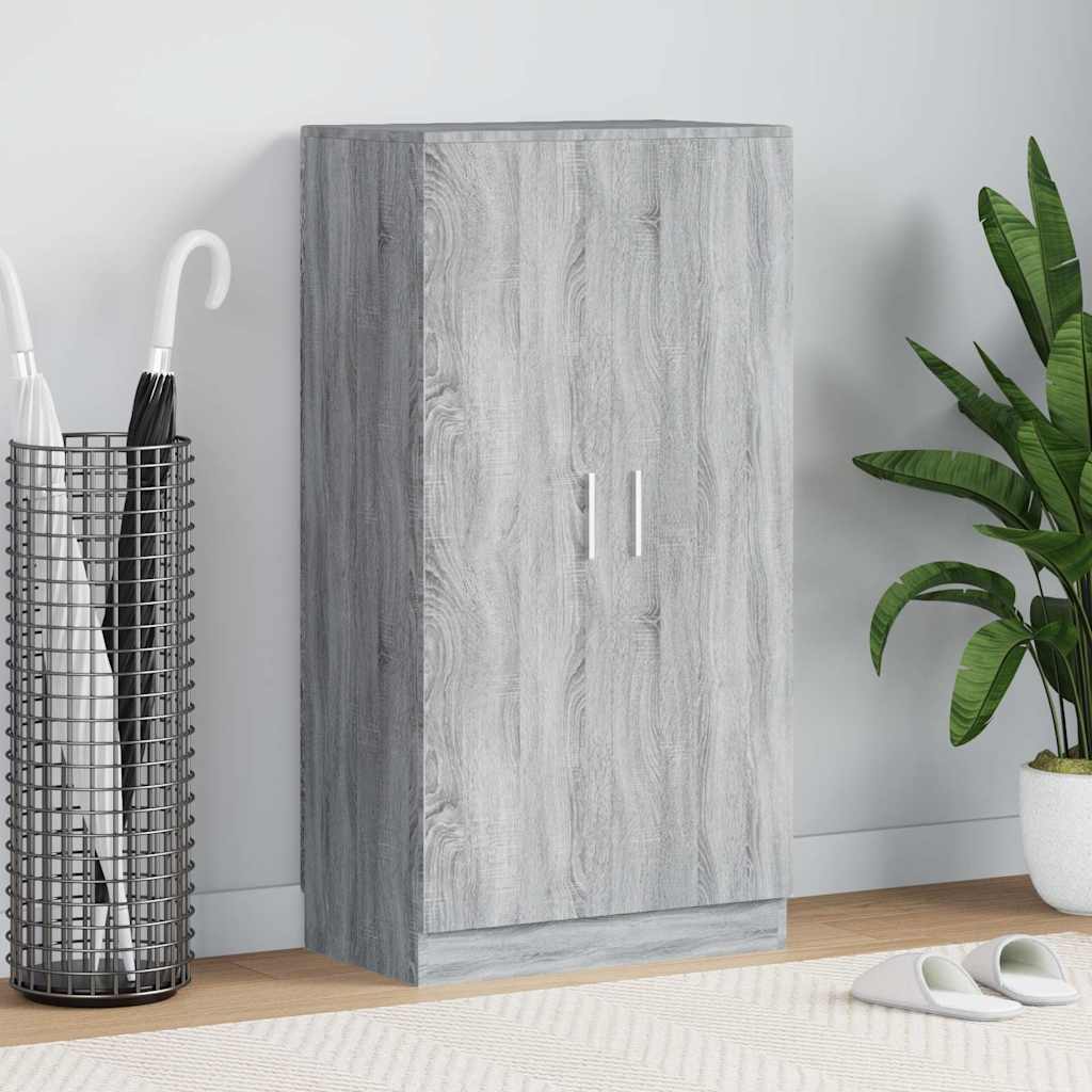 vidaXL Schoenenkast 7 planken eiken
