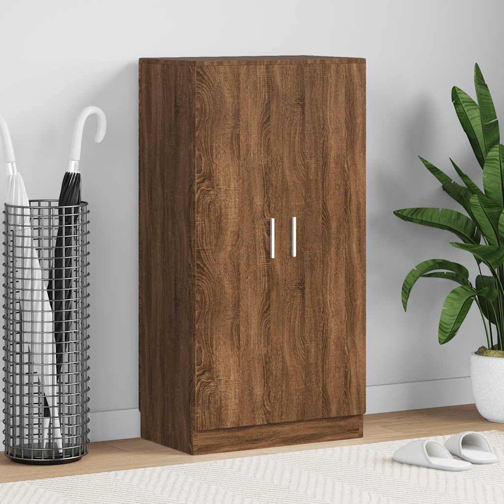 vidaXL Schoenenkast 7 planken eiken