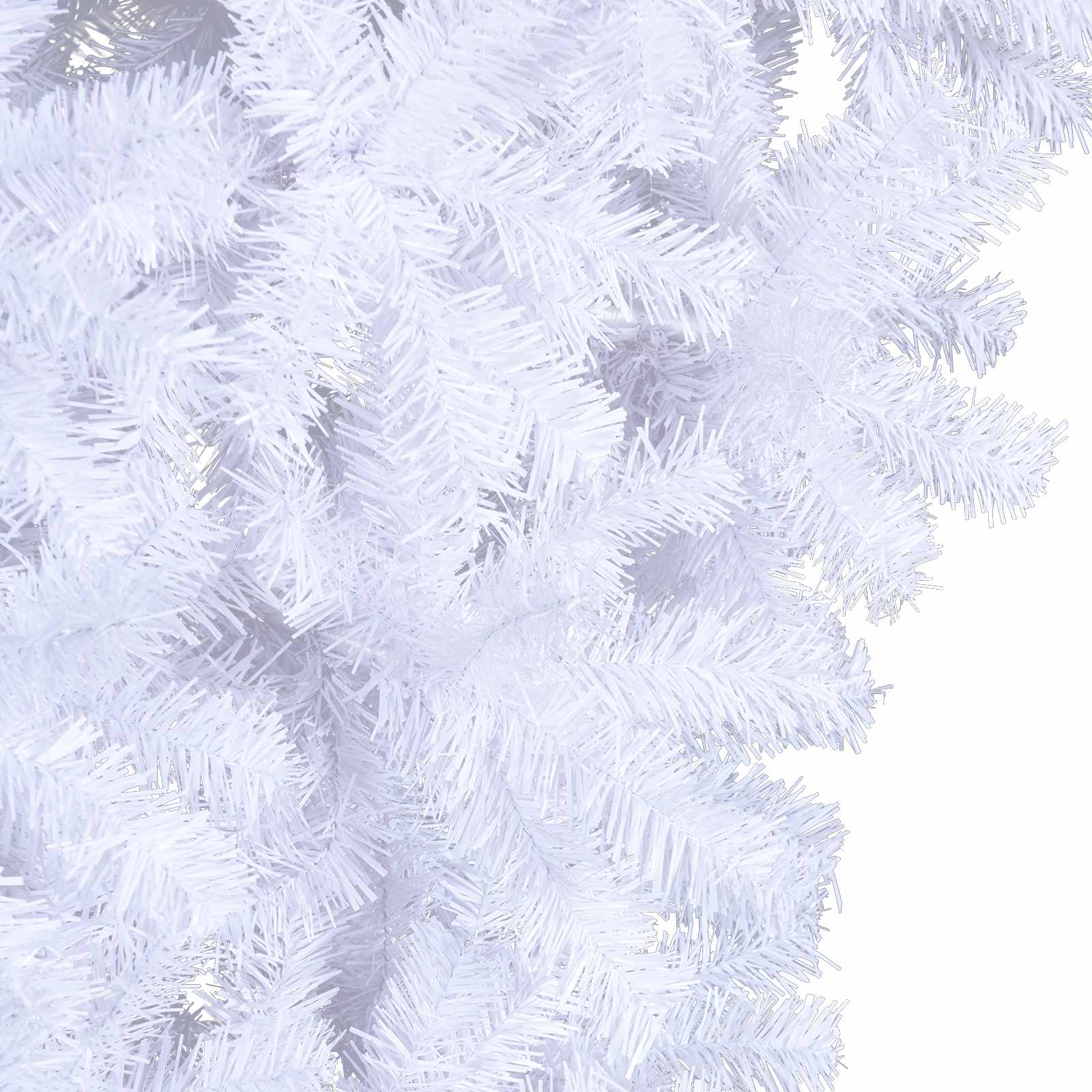 vidaXL Kunstkerstboom met 300 LED Wit 210 cm PVC en staal