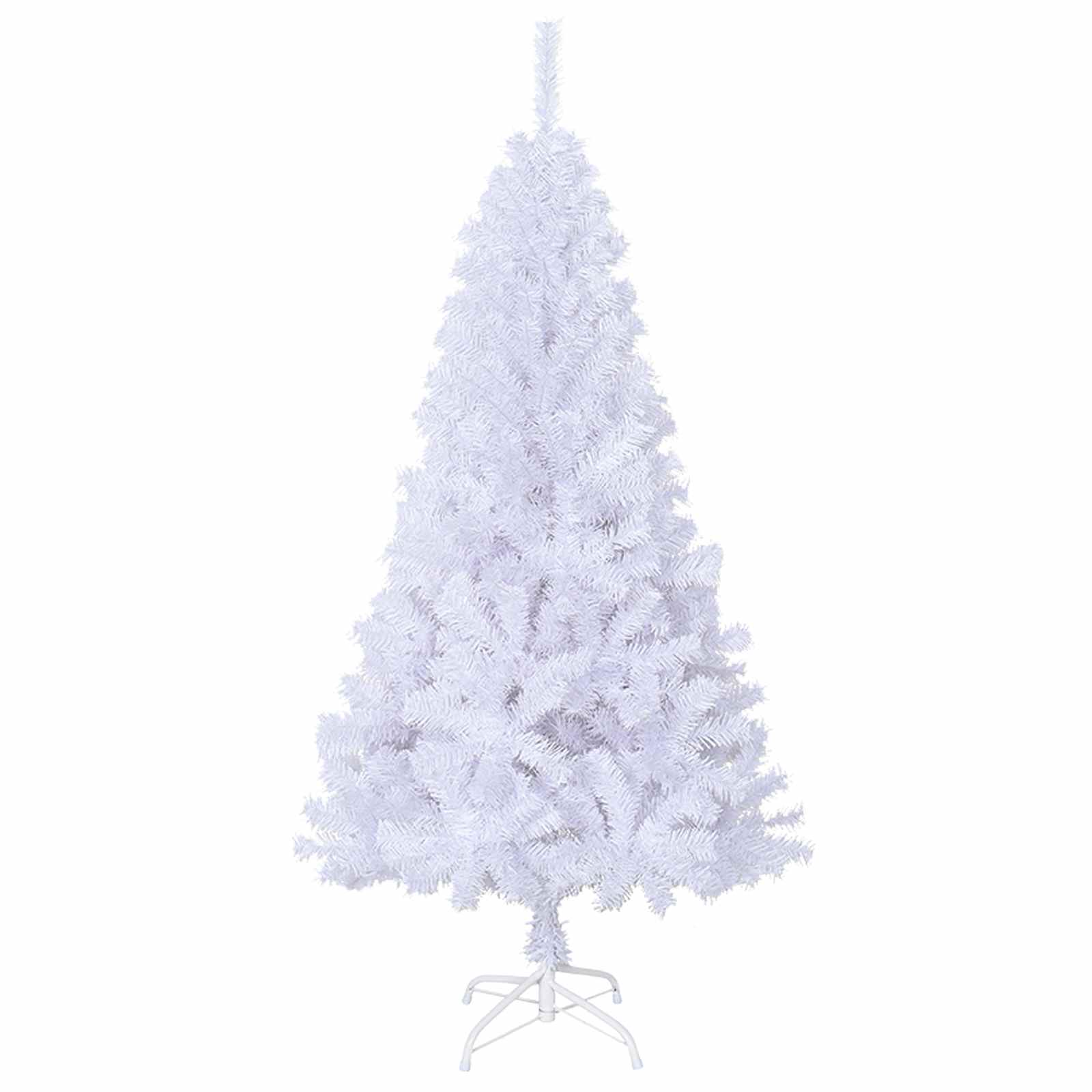 vidaXL Kunstkerstboom met 150 LED Wit 120 cm PVC en staal