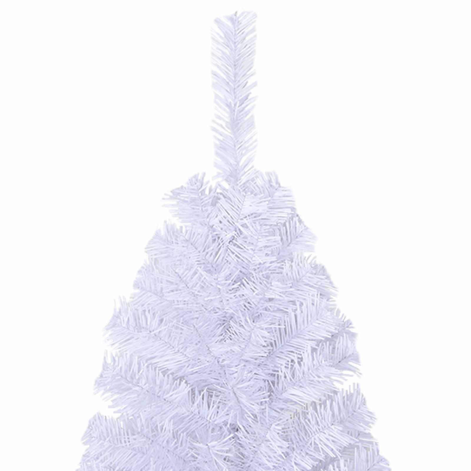 vidaXL Kunstkerstboom met 300 LED Wit 180 cm PVC en staal