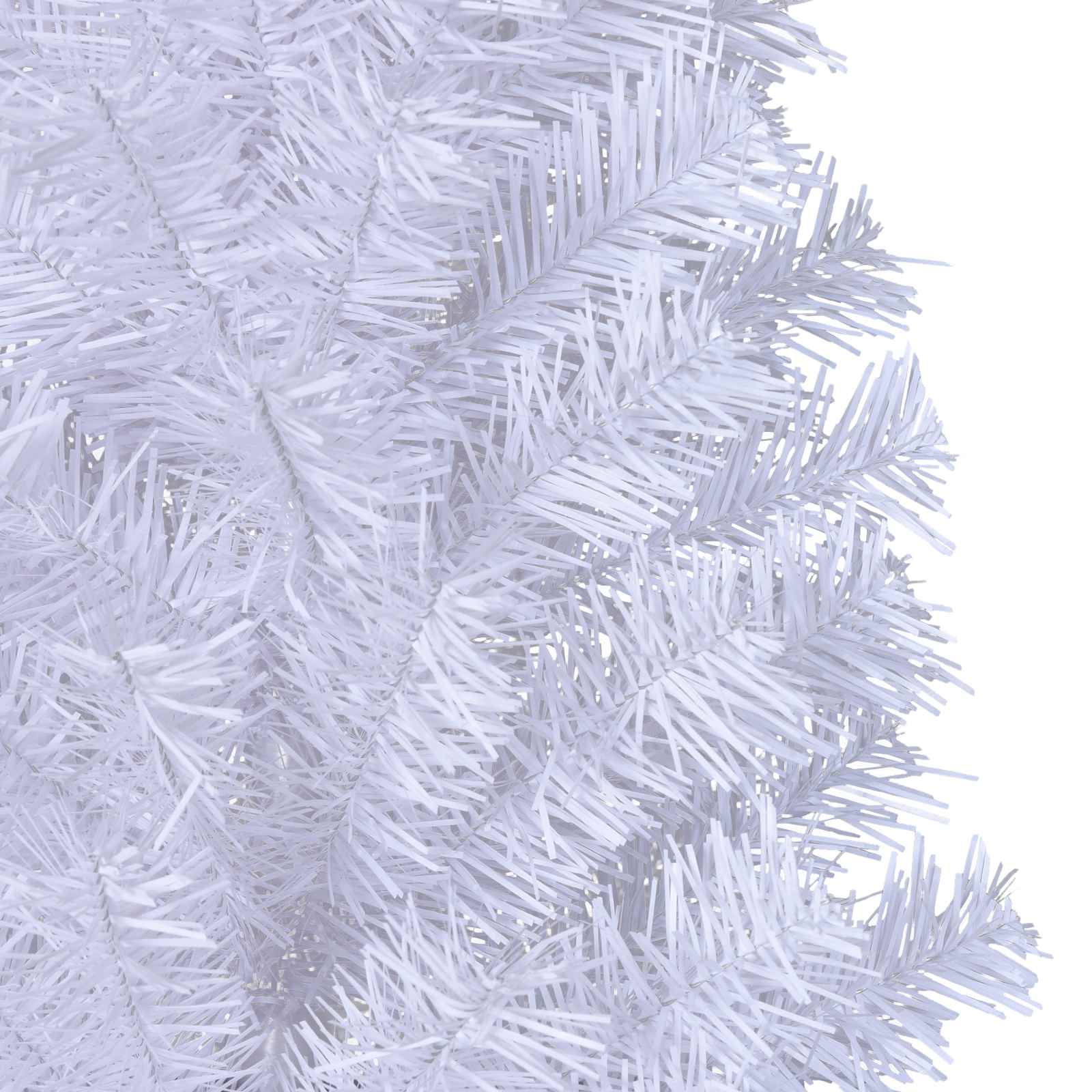 vidaXL Kunstkerstboom met 300 LED Wit 180 cm PVC en staal