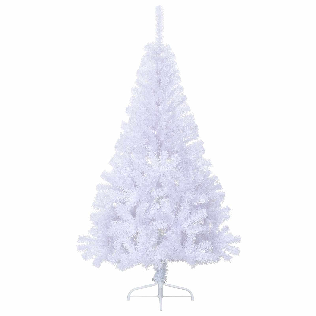 vidaXL Kunstkerstboom met 150 LED Wit 120 cm PVC en staal