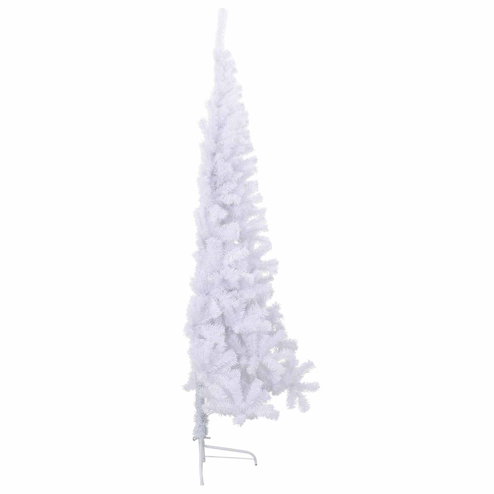 vidaXL Kunstkerstboom met 300 LED Wit 240 cm PVC en staal