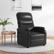 vidaXL Fauteuil verstelbaar kunstleer zwart