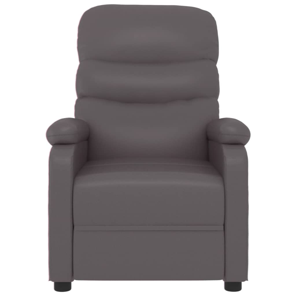 vidaXL Fauteuil verstelbaar kunstleer zwart