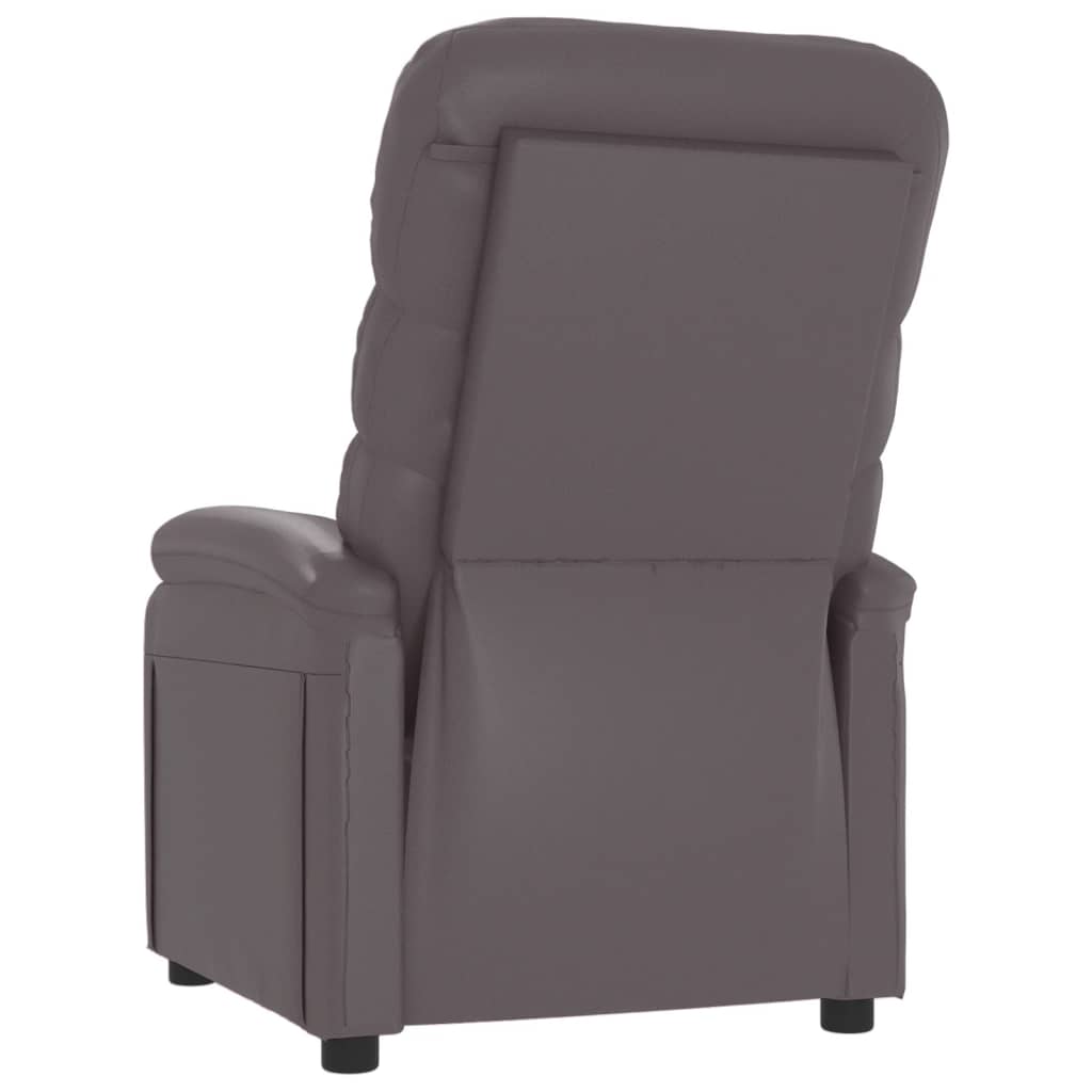vidaXL Fauteuil verstelbaar kunstleer zwart