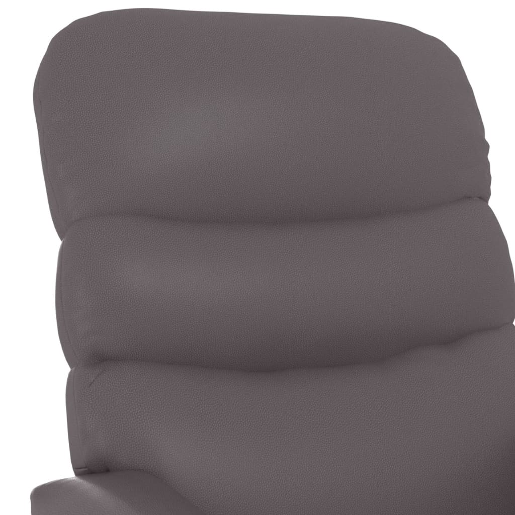 vidaXL Fauteuil verstelbaar kunstleer zwart
