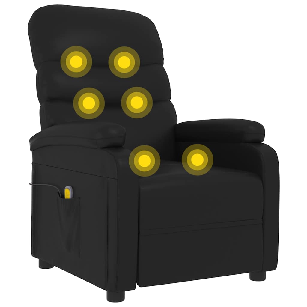 vidaXL Massagestoel kunstleer crèmekleurig