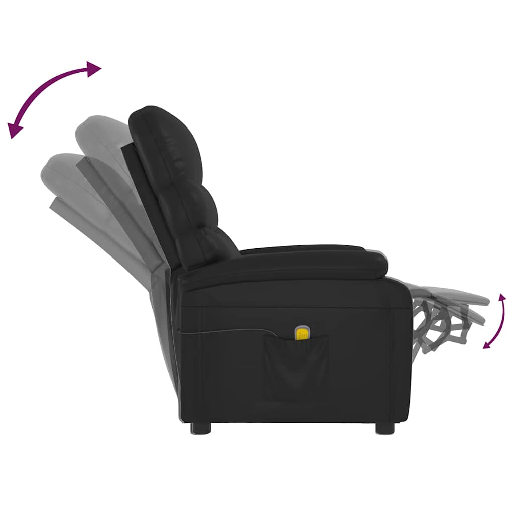 vidaXL Massagestoel kunstleer crèmekleurig