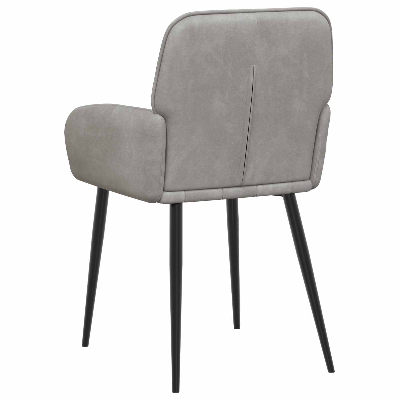 vidaXL Eettafelstoelen 4 pcs fluweel Lichtgrijs 57 x 50 x 85 cm
