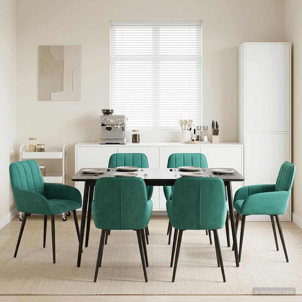 vidaXL Eettafelstoelen 4 pcs fluweel Lichtgrijs 57 x 50 x 85 cm