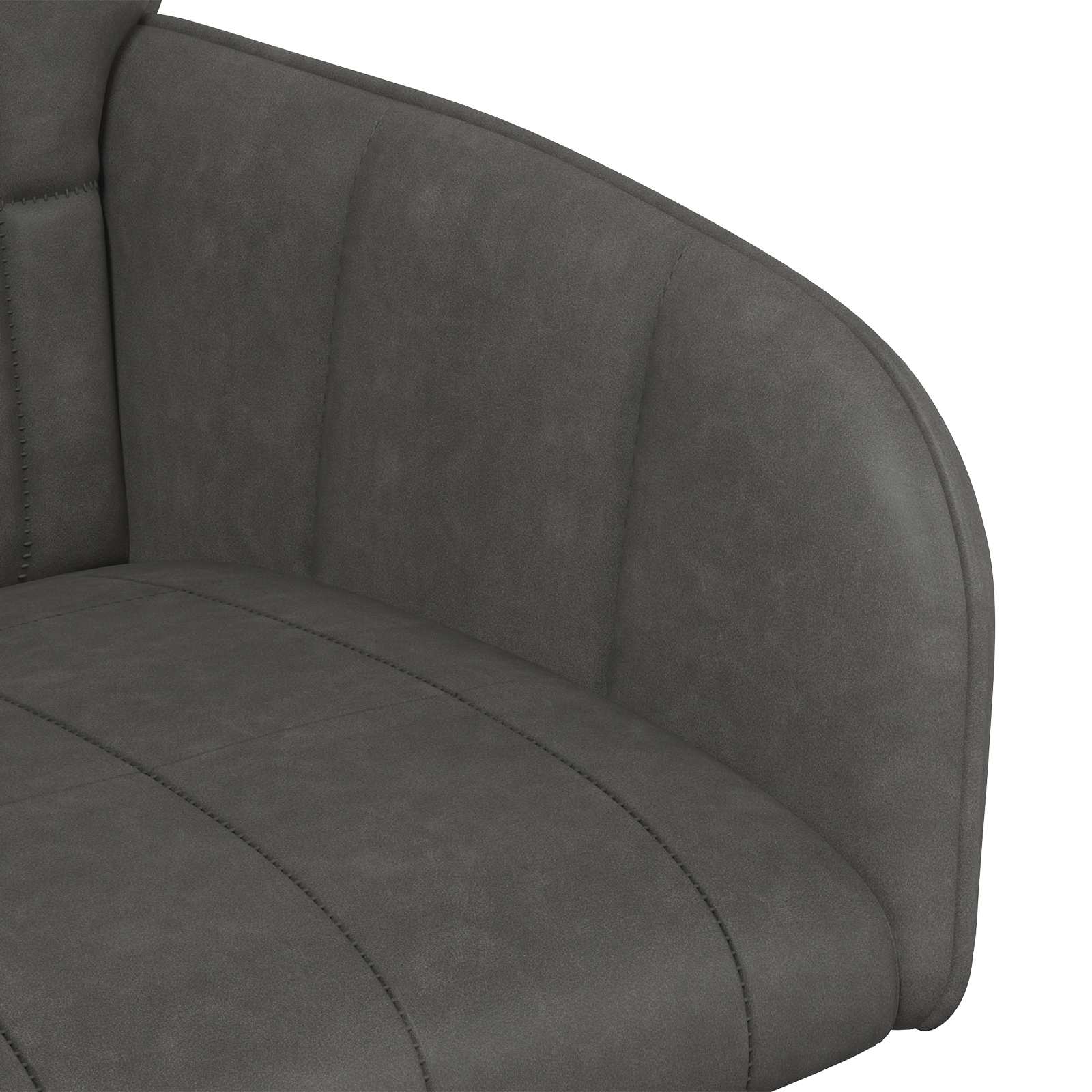 vidaXL Eettafelstoelen 4 pcs Kunstleer Zwart 57 x 50 x 85 cm