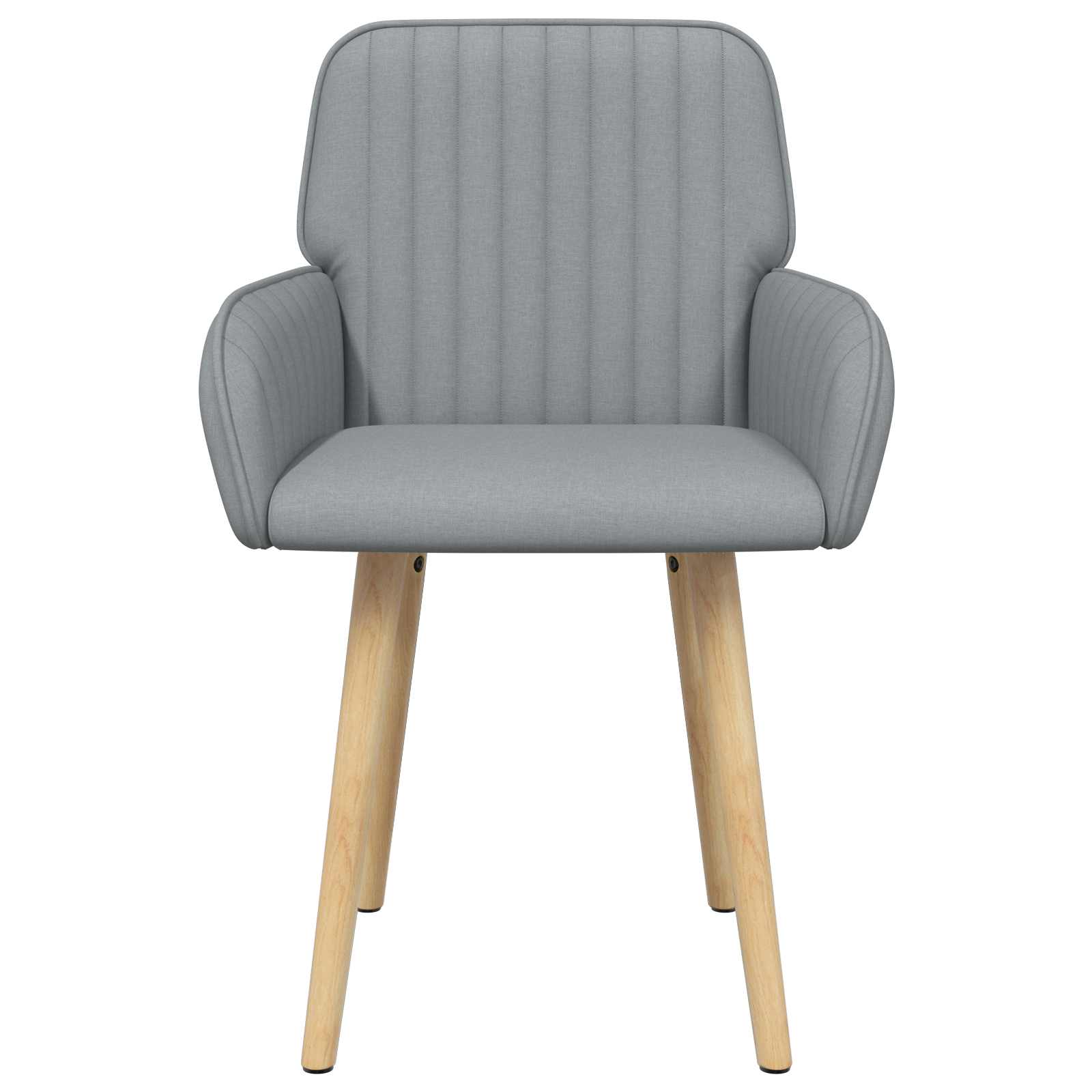 vidaXL Eettafelstoelen 4 pcs Stof Lichtgrijs 56,5 x 50 x 87,5 cm