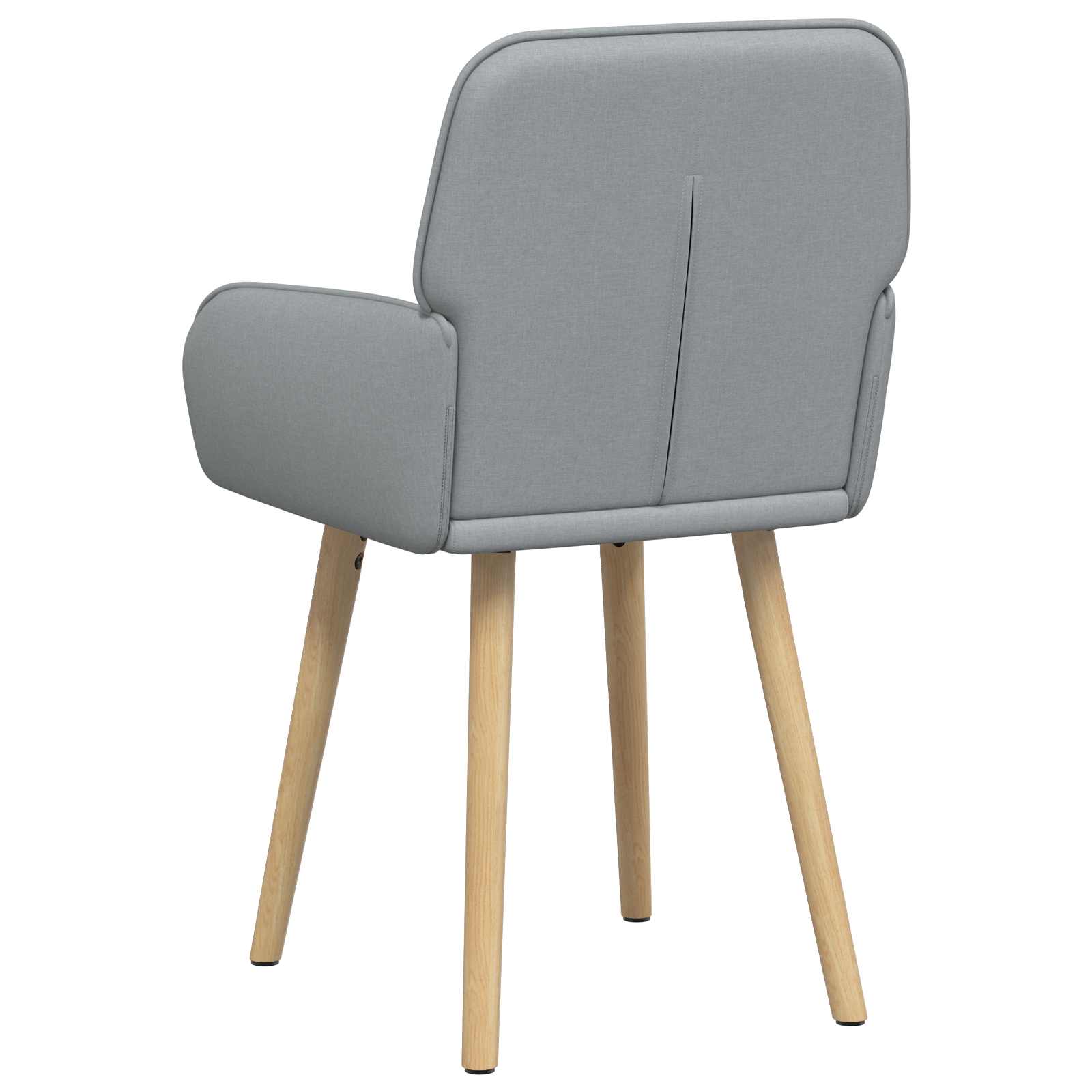 vidaXL Eettafelstoelen 4 pcs Stof Lichtgrijs 56,5 x 50 x 87,5 cm