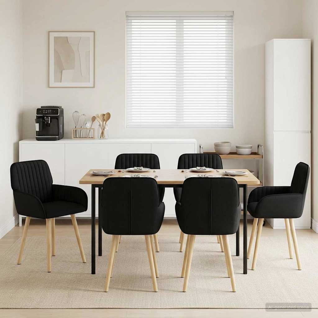vidaXL Eettafelstoelen 4 pcs Stof Lichtgrijs 56,5 x 50 x 87,5 cm