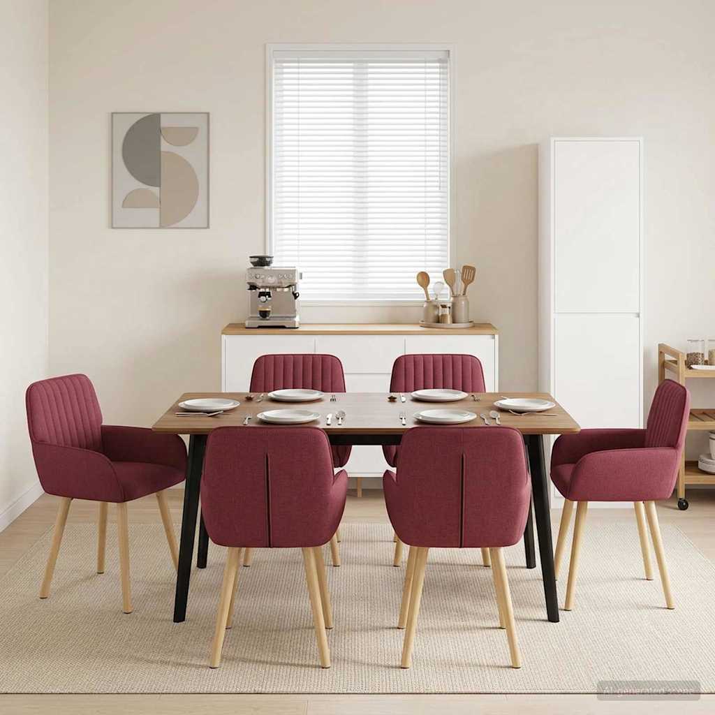 vidaXL Eettafelstoelen 4 pcs Stof Lichtgrijs 56,5 x 50 x 87,5 cm