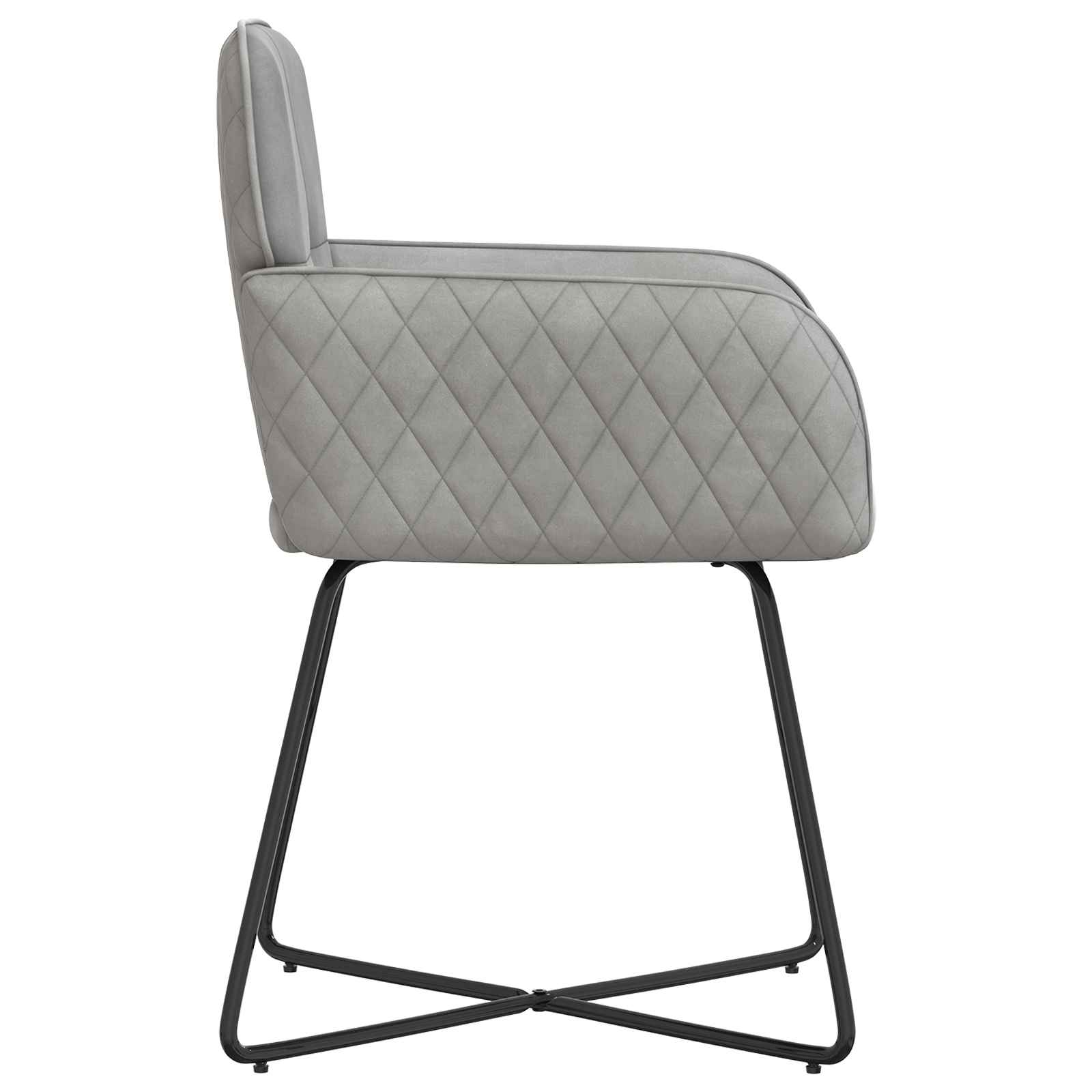 vidaXL Eettafelstoelen 4 pcs fluweel Lichtgrijs 59 x 56,5 x 86 cm