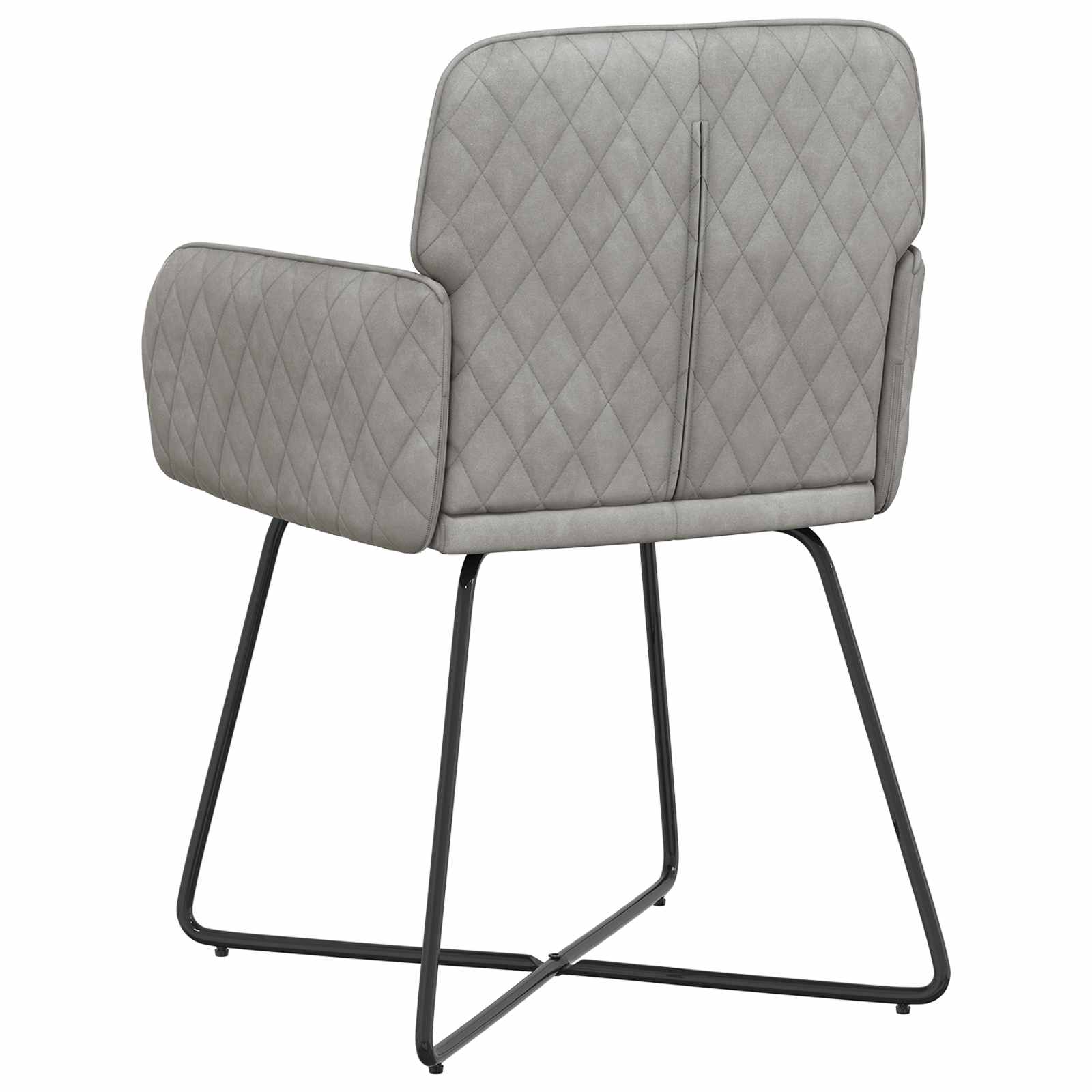 vidaXL Eettafelstoelen 4 pcs fluweel Lichtgrijs 59 x 56,5 x 86 cm