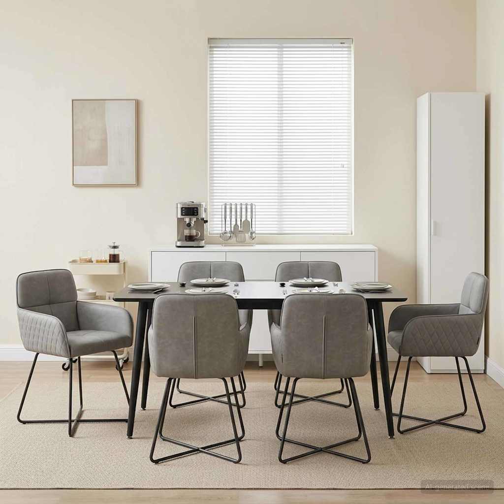 vidaXL Eettafelstoelen 4 pcs fluweel Lichtgrijs 59 x 56,5 x 86 cm