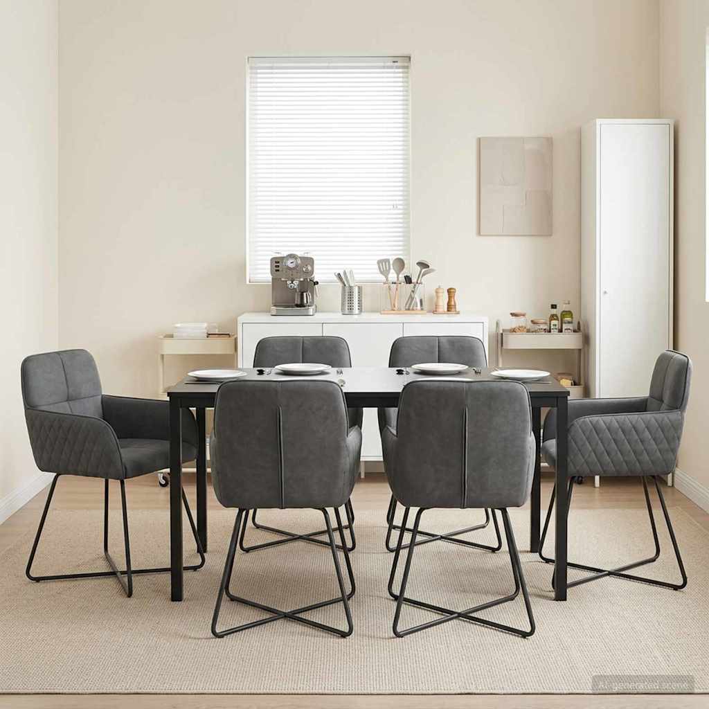 vidaXL Eettafelstoelen 4 pcs fluweel Lichtgrijs 59 x 56,5 x 86 cm