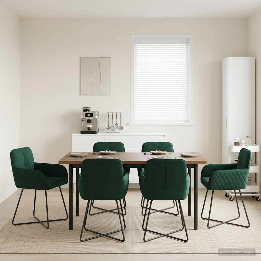 vidaXL Eettafelstoelen 4 pcs fluweel Lichtgrijs 59 x 56,5 x 86 cm