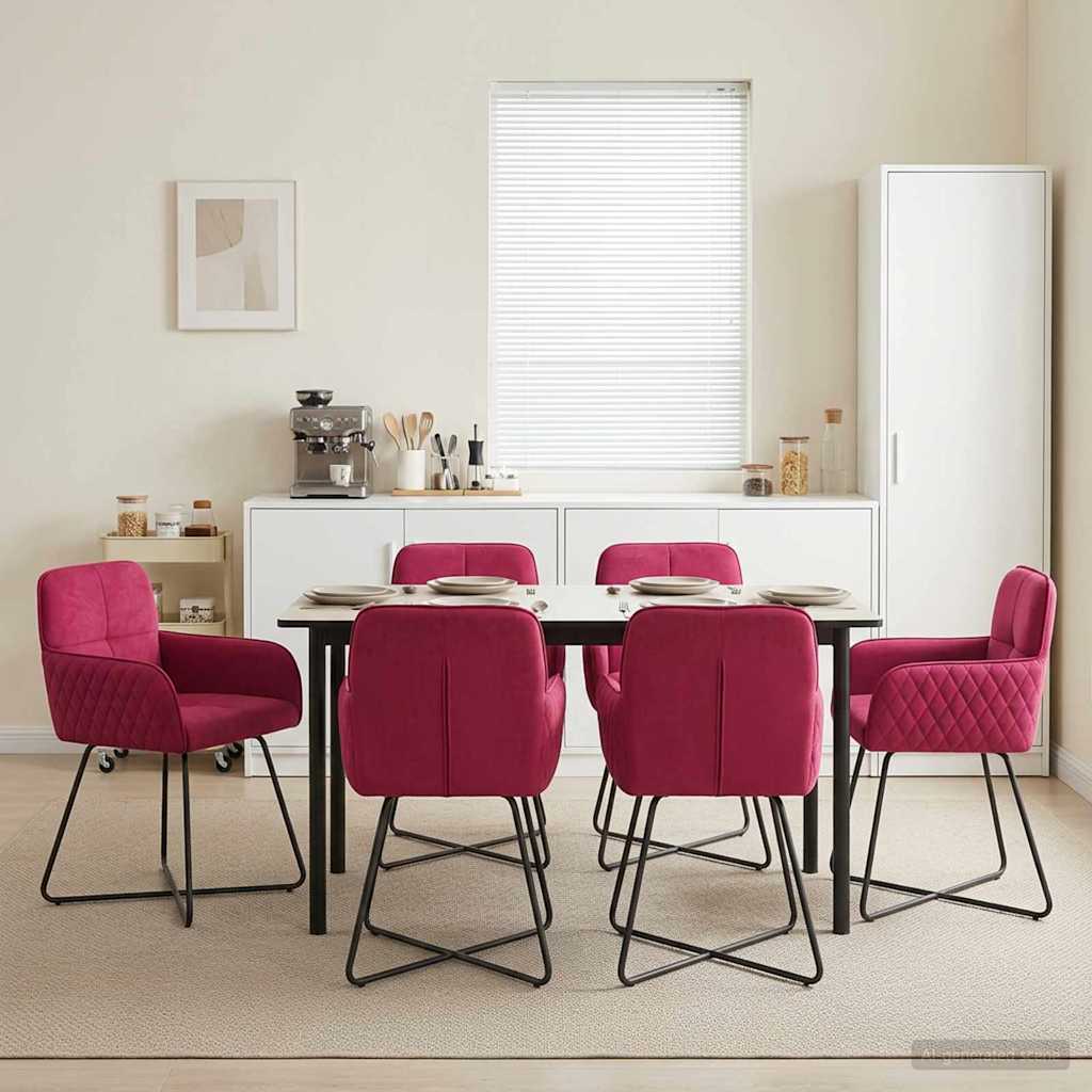 vidaXL Eettafelstoelen 4 pcs fluweel Lichtgrijs 59 x 56,5 x 86 cm