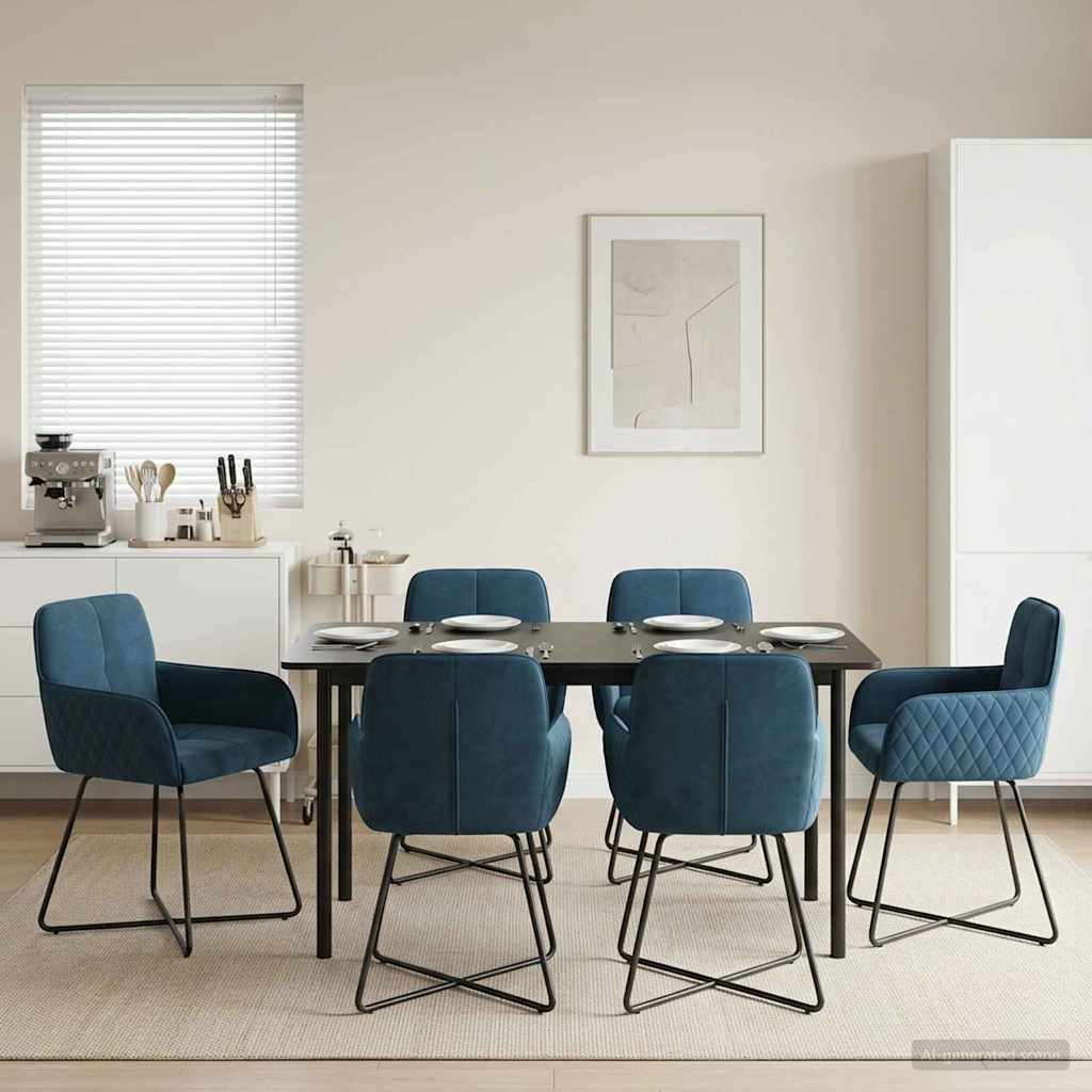 vidaXL Eettafelstoelen 4 pcs fluweel Lichtgrijs 59 x 56,5 x 86 cm