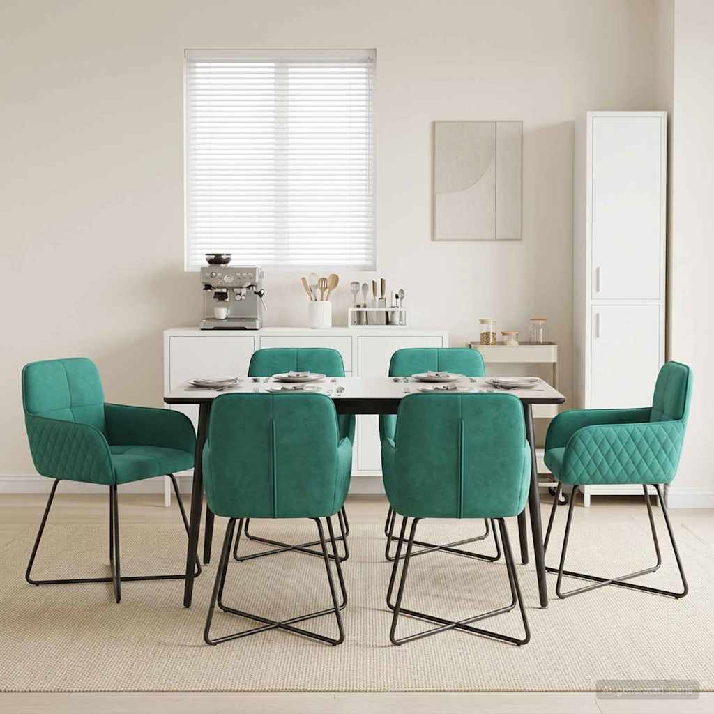 vidaXL Eettafelstoelen 4 pcs fluweel Lichtgrijs 59 x 56,5 x 86 cm